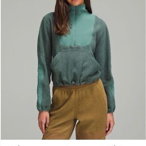 lululemon athletica fleece + ripstop pullover
